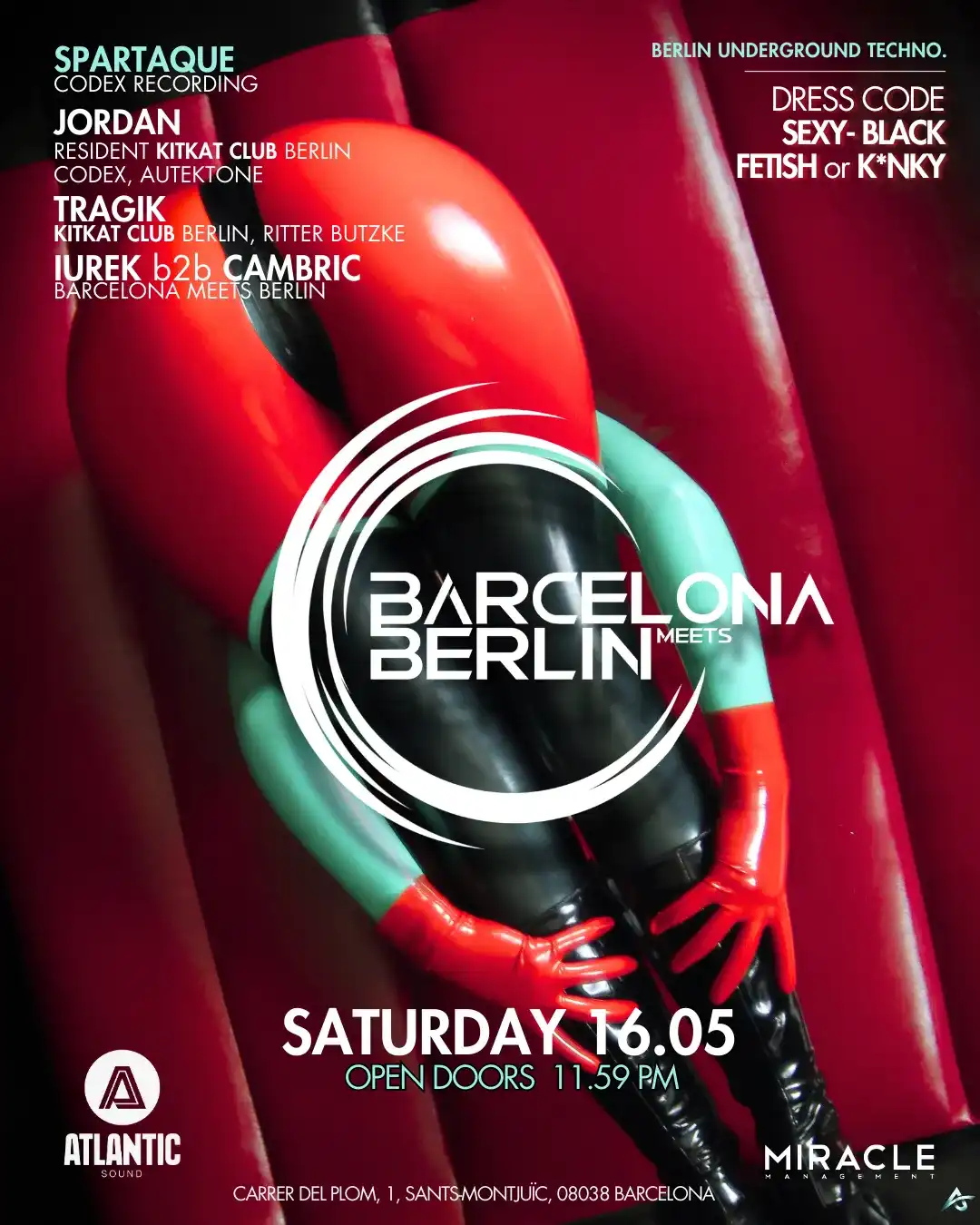Barcelona meets Berlin event poster