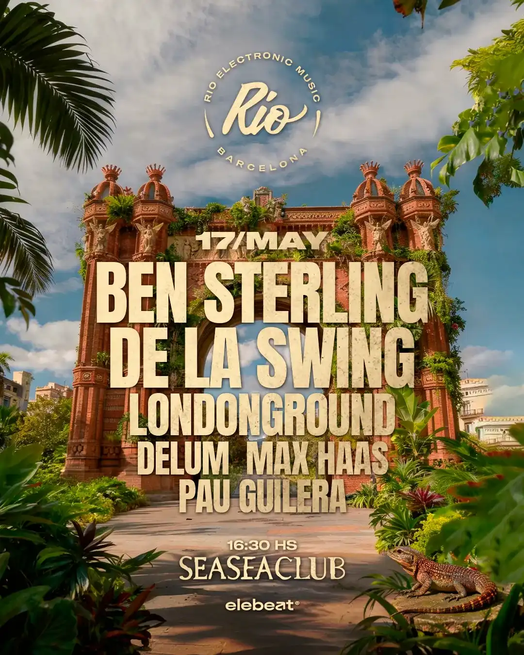 RÍO Barcelona pres. Ben Sterling & De La Swing event poster