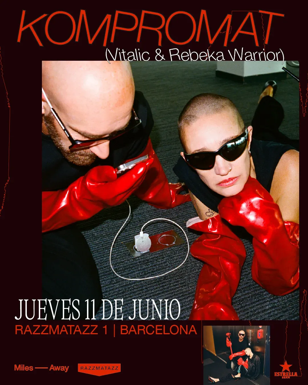 KOMPROMAT (Vitalic & Rebeka Warrior) event poster