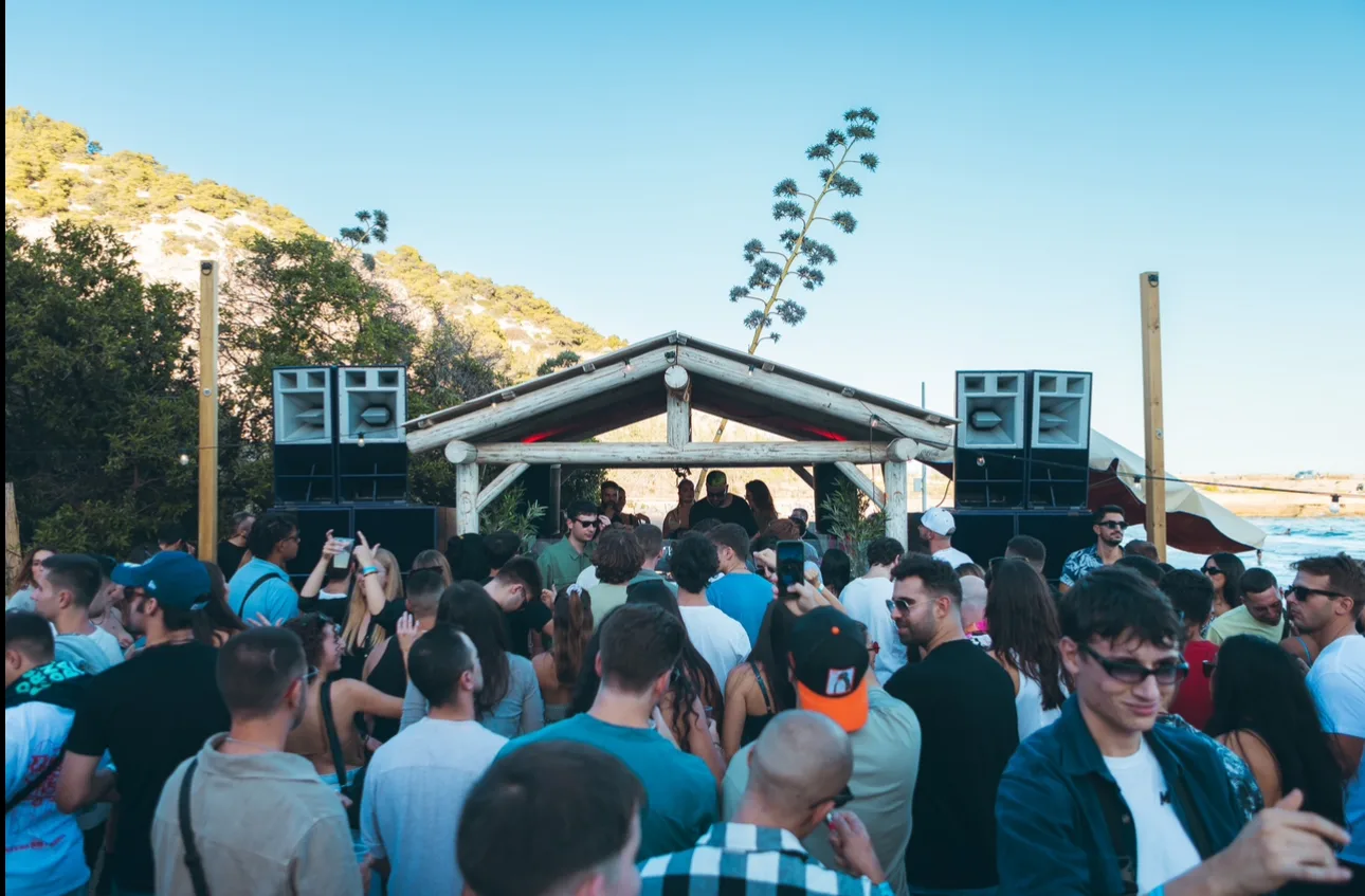 OPEN AIR BEACH PARTY event poster