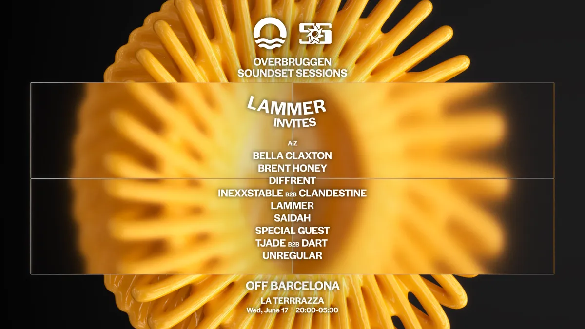 Overbruggen x Soundset Sessions pres. LAMMER invites event poster