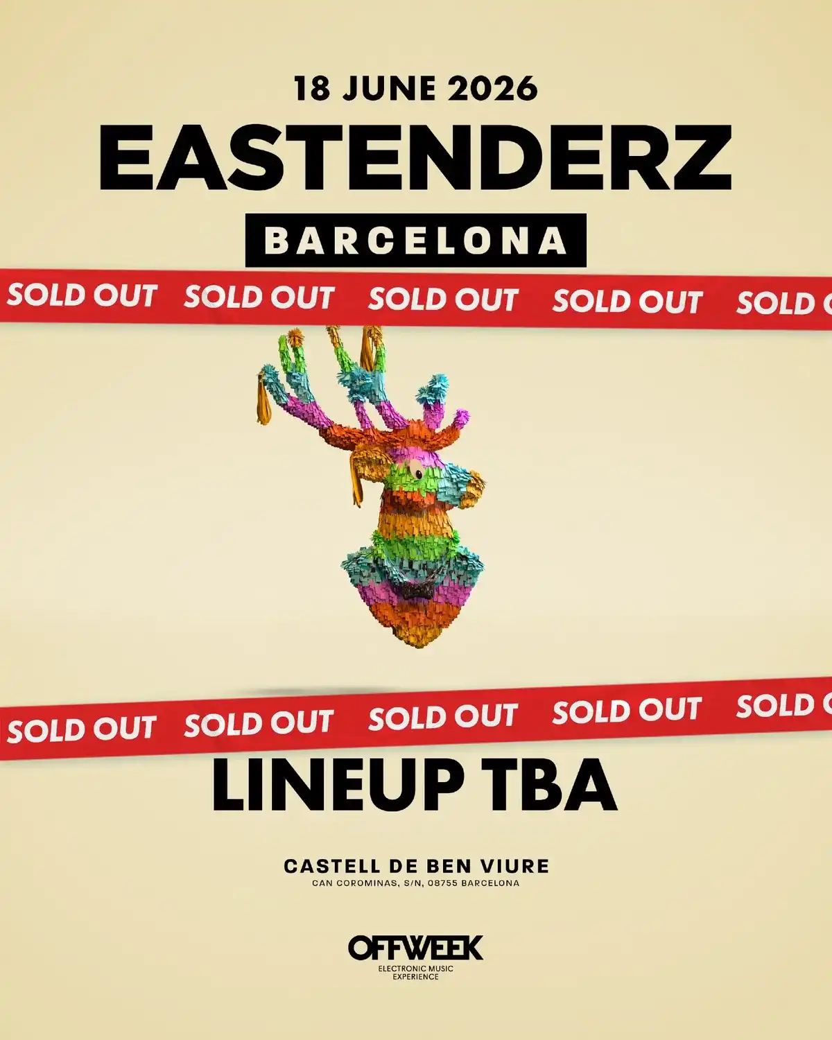 Eastenderz Barcelona - Offweek Castle event poster