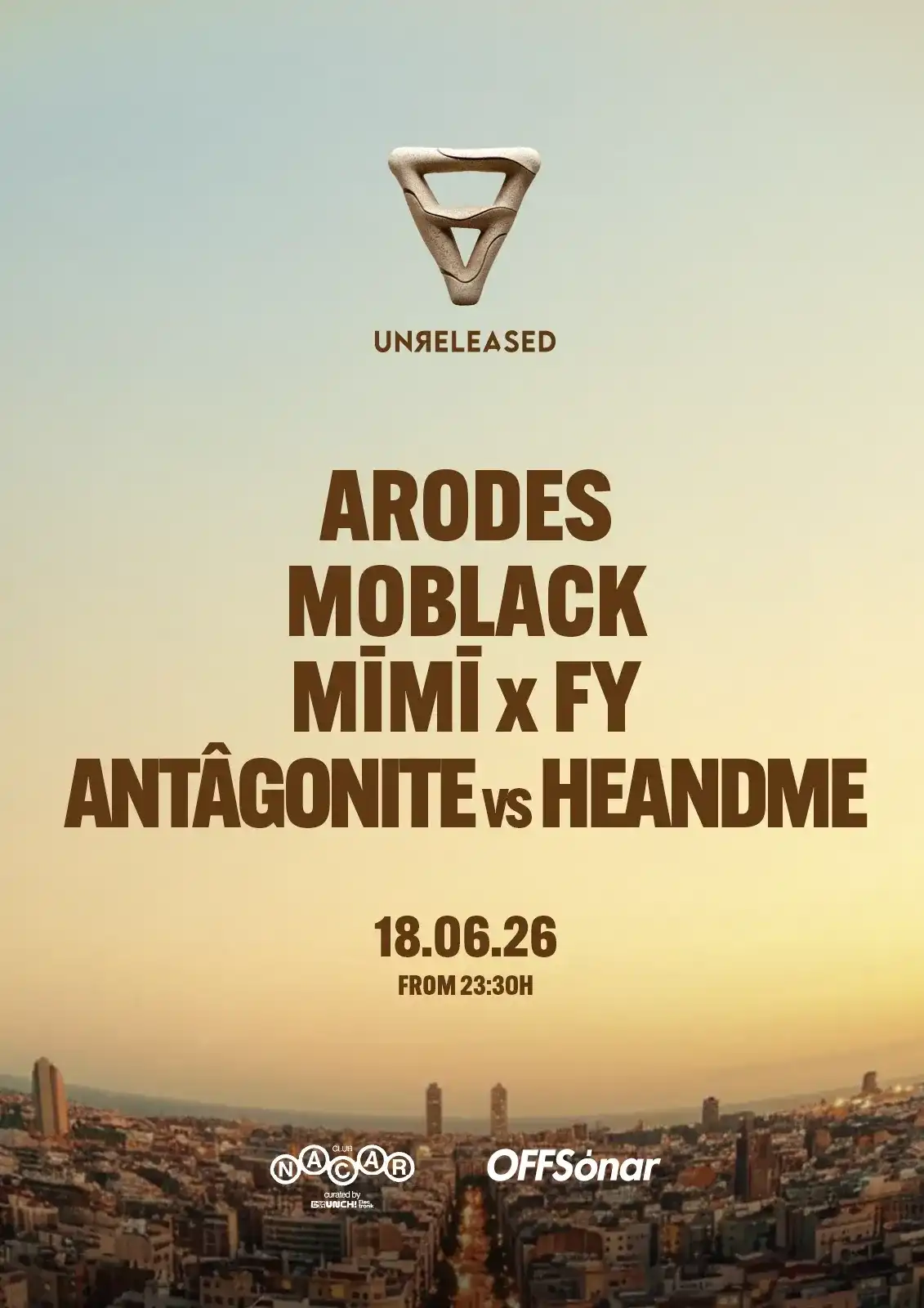 OFFSónar presents Unreleased event poster