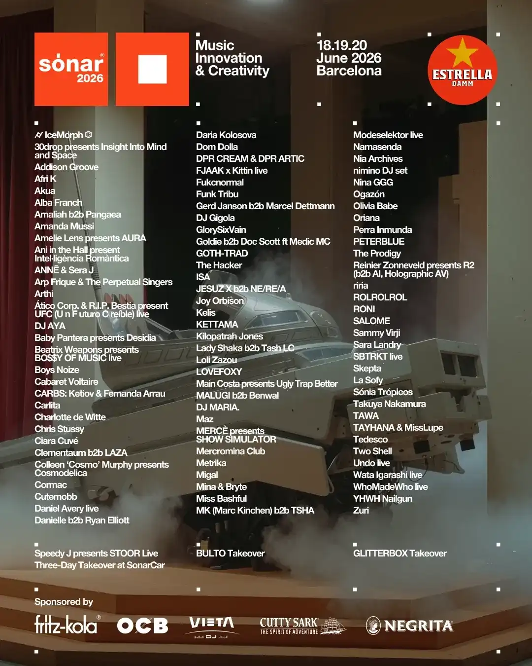 Sónar 2026 [18-21 June] event poster