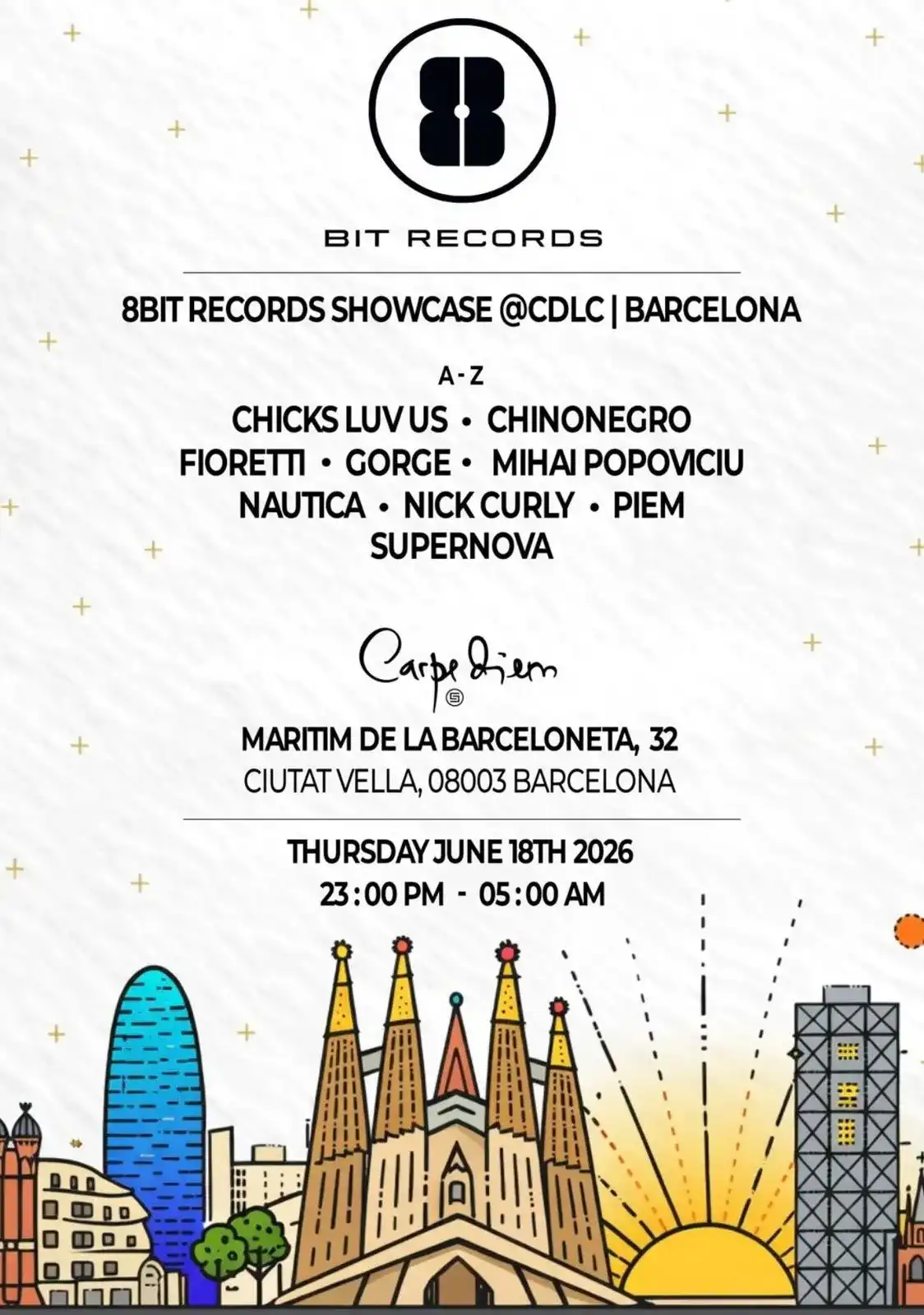 8bit Showcase --- Barcelona event poster