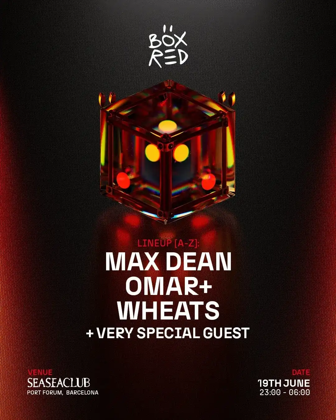 BOX RED + Magnetic People w/ Max Dean, Wheats, Omar +, De La Swing, CAAL event poster