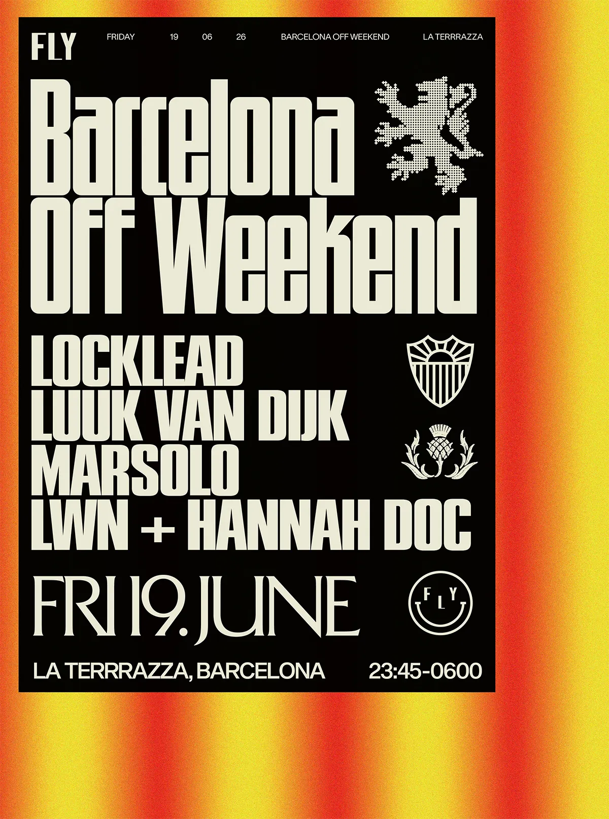 FLY BARCELONA event poster