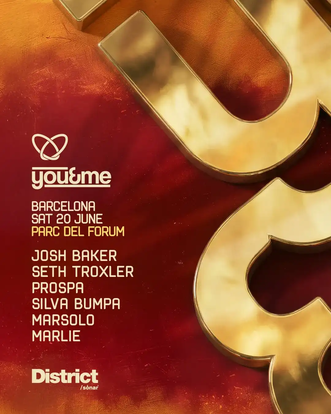 You&Me - District (Sónar Week) event poster