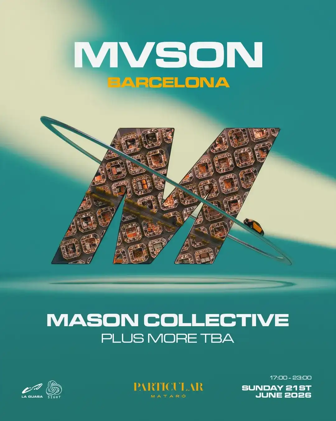 MVSON OFF BCN Daytime: Mason Collective, Ollie BC, Saraga, Tre Reynolds, Goosey event poster
