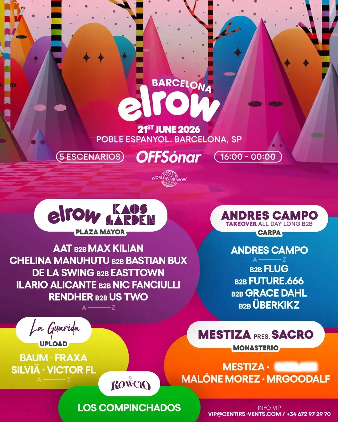 OFFSónar 2026 elrow event poster