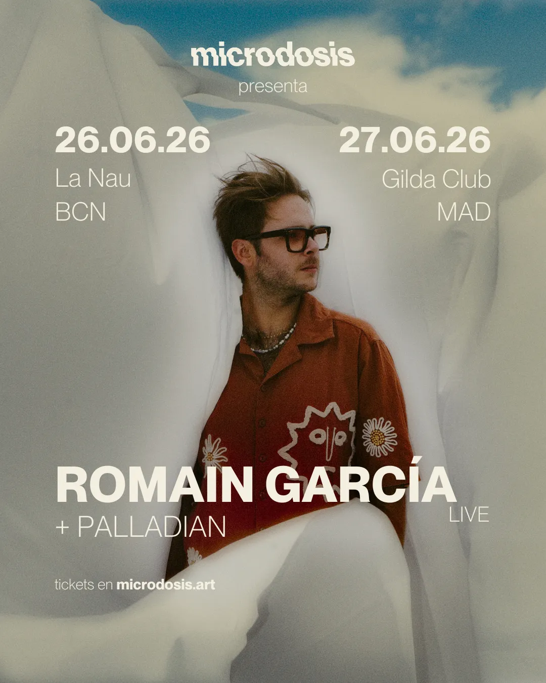 Romain García en microdosis - La Nau, Barcelona event poster