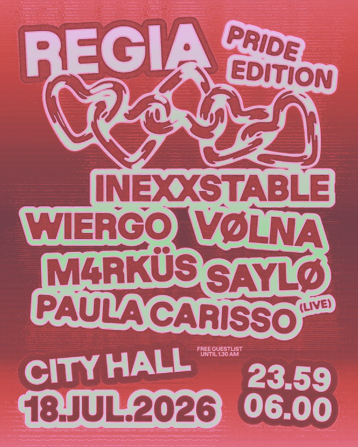 Regia Pride Edition event poster
