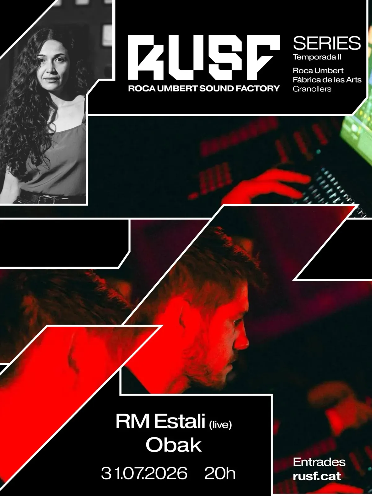 RUSF Series: RM Estali (live) + Obak event poster