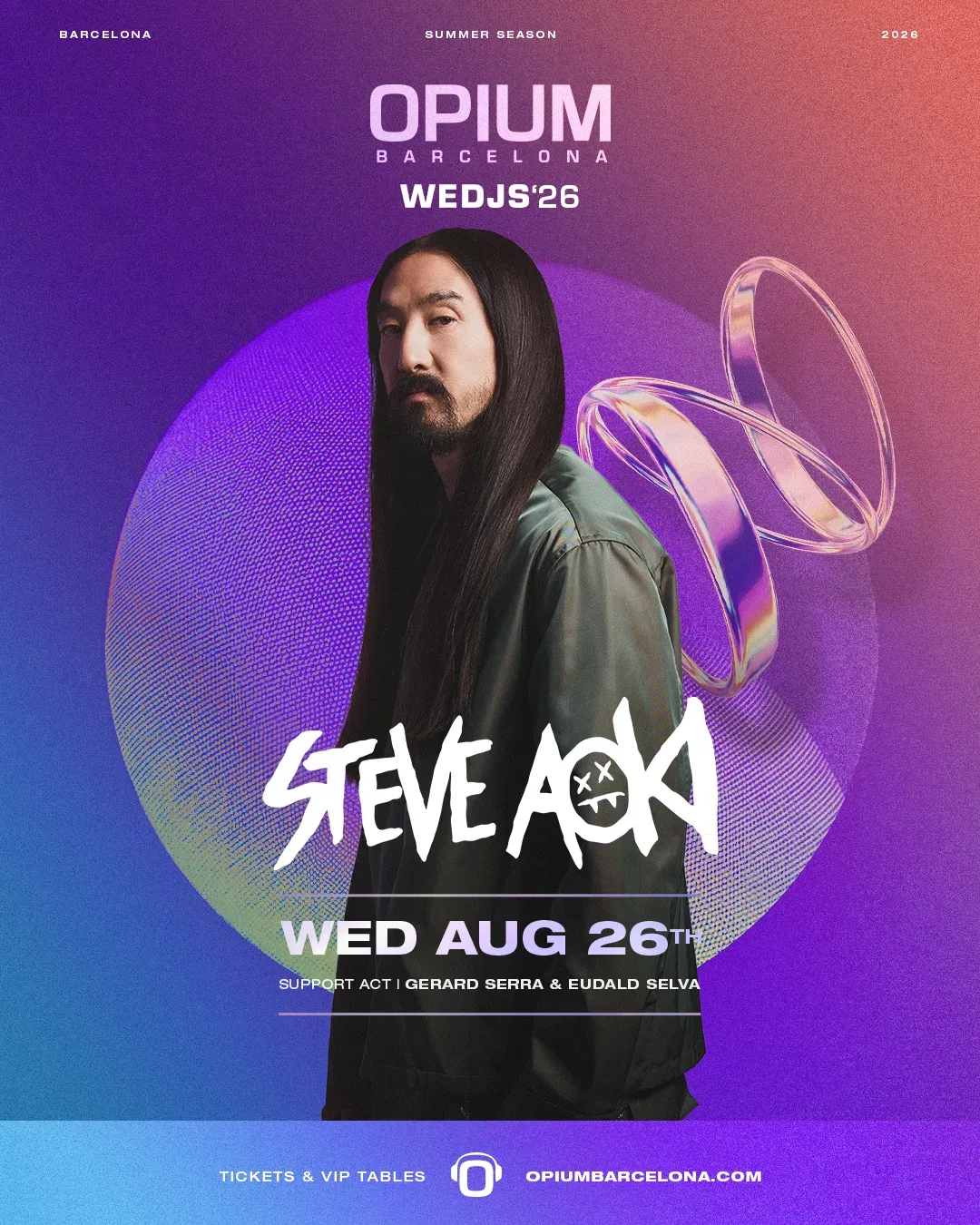 WEDJS pres Steve Aoki event poster
