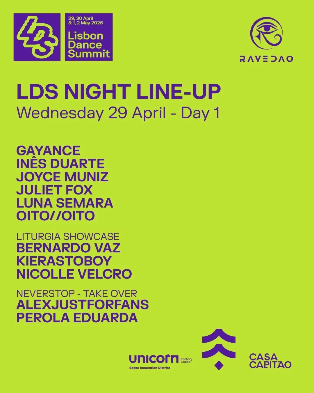 LDS Festival x Casa Capitão event poster
