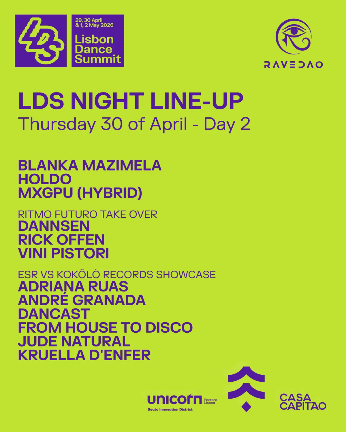 LDS Festival x Casa Capitão - Day 2 event poster