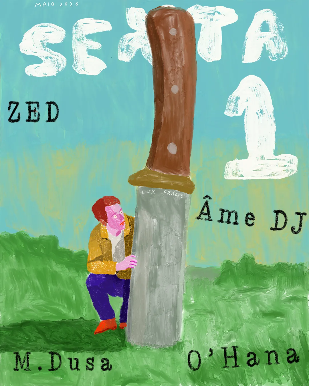 Âme DJ, ZED, M.Dusa, O'Hana event poster