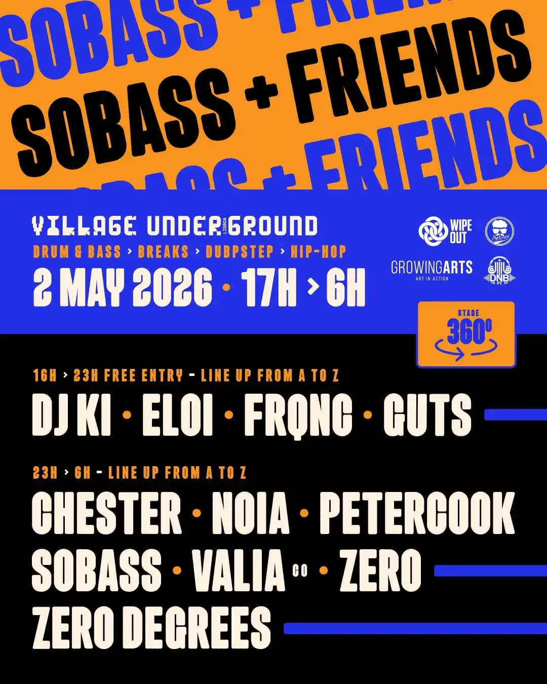 Sobass & Friends: Day and Night event poster
