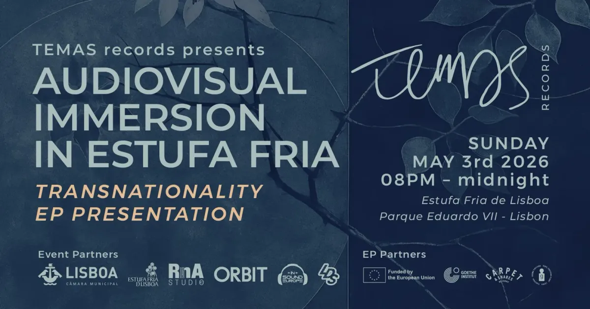 Audiovisual immersion at Estufa Fria - Lisbon Dance Summit event poster