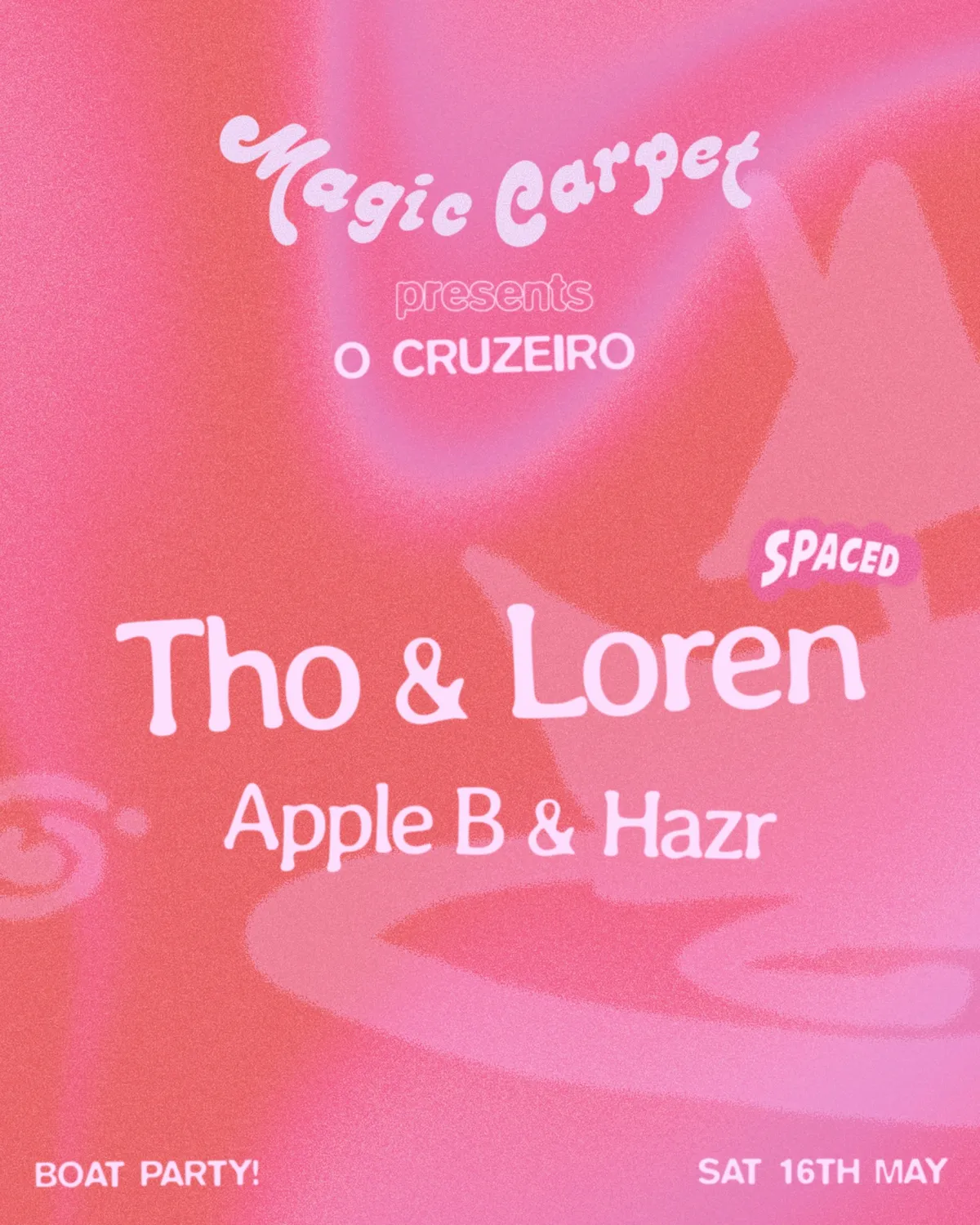 Magic Carpet invites Spaced: O Cruzeiro 2026 event poster