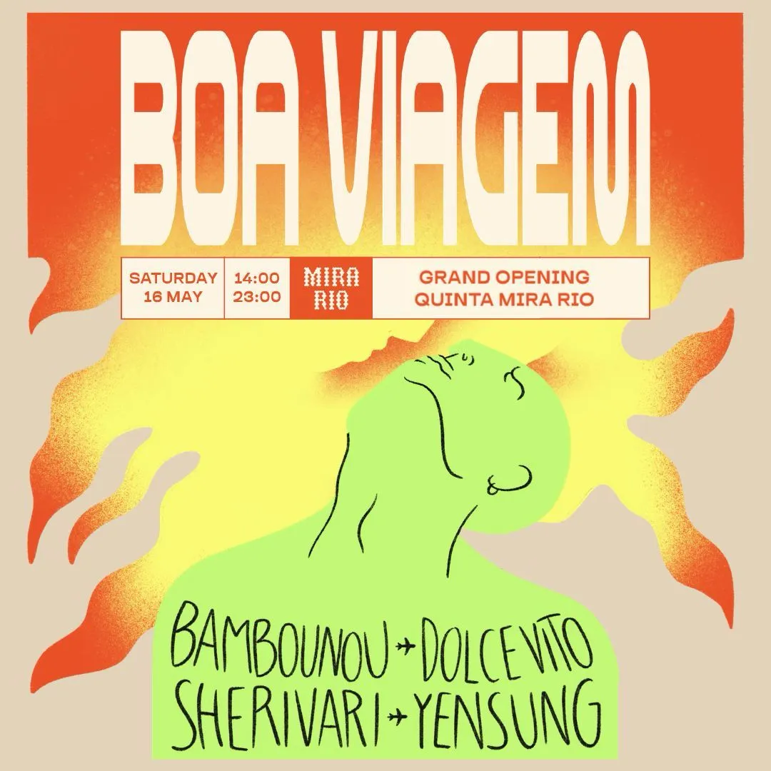 BOA VIAGEM x MIRA RIO • Grand Opening with Bambounou event poster