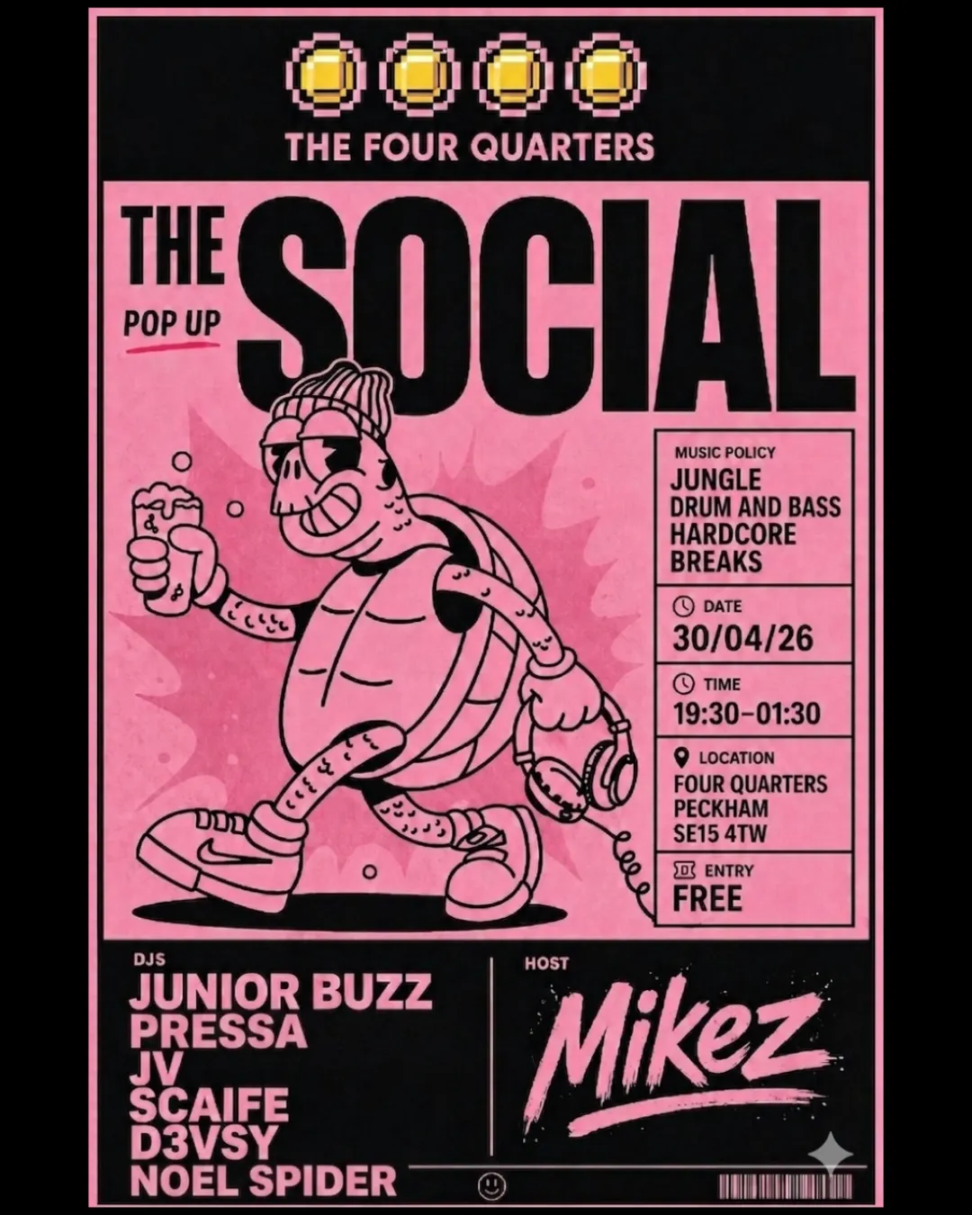 The Social - Peckham event poster