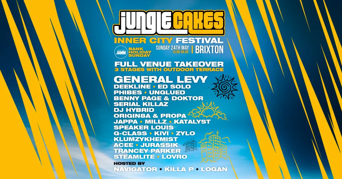 Jungle Cakes: Inner City Festival event poster