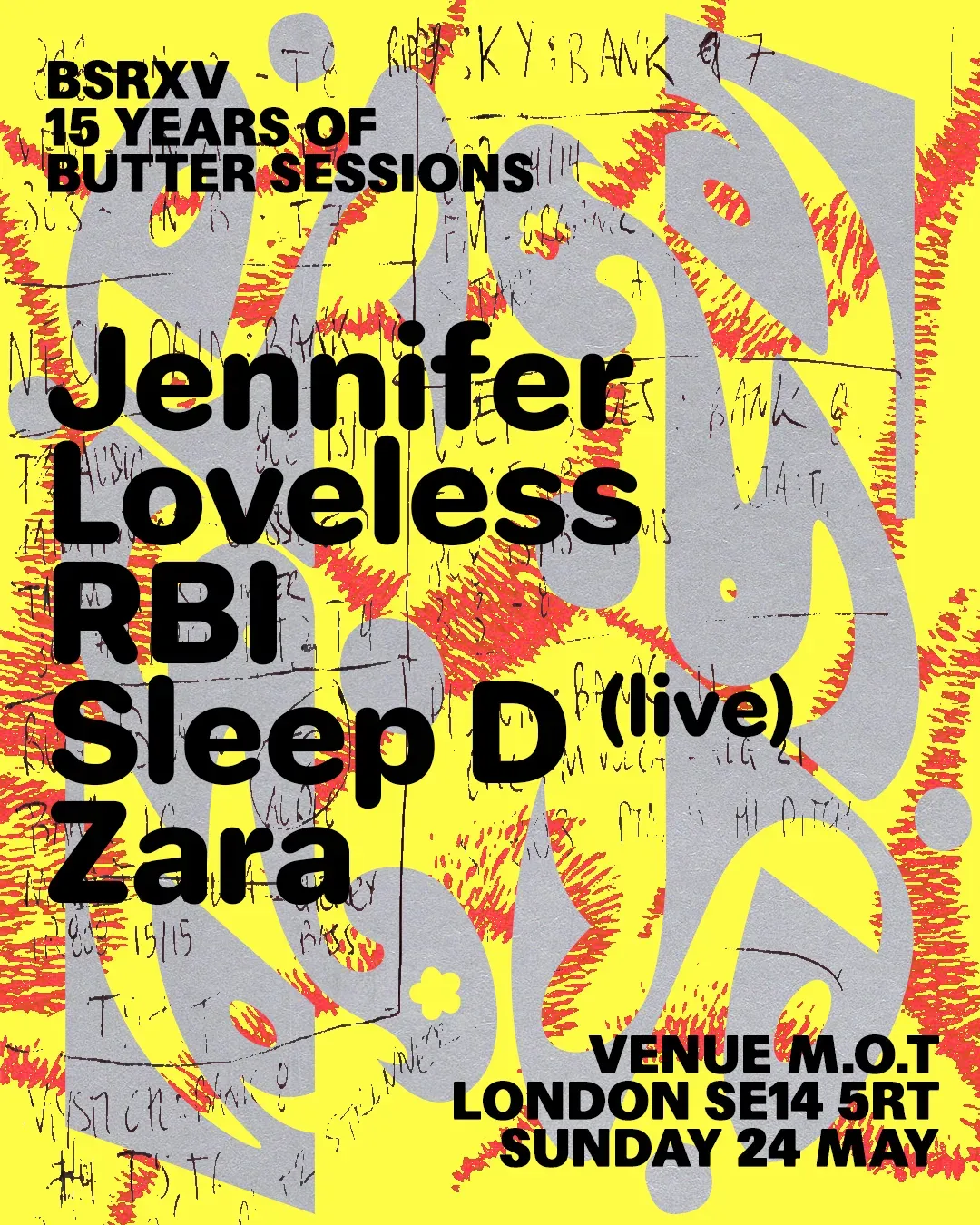 15 Years of Butter Sessions Records, London Edition event poster