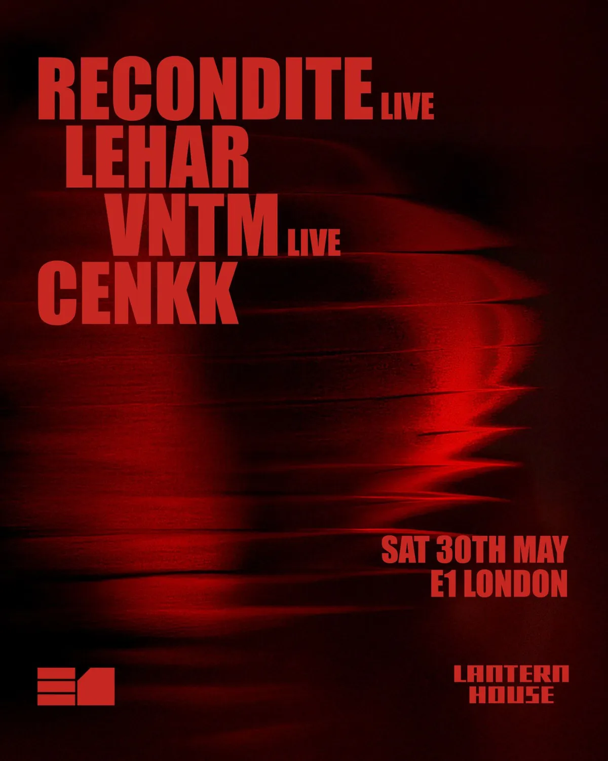 Recondite (live) event poster