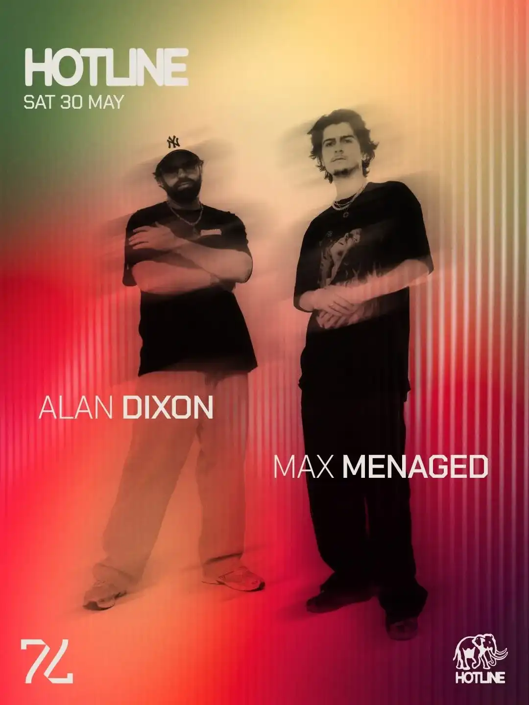 77 presents HOTLINE ft Alan Dixon & Max Menaged event poster