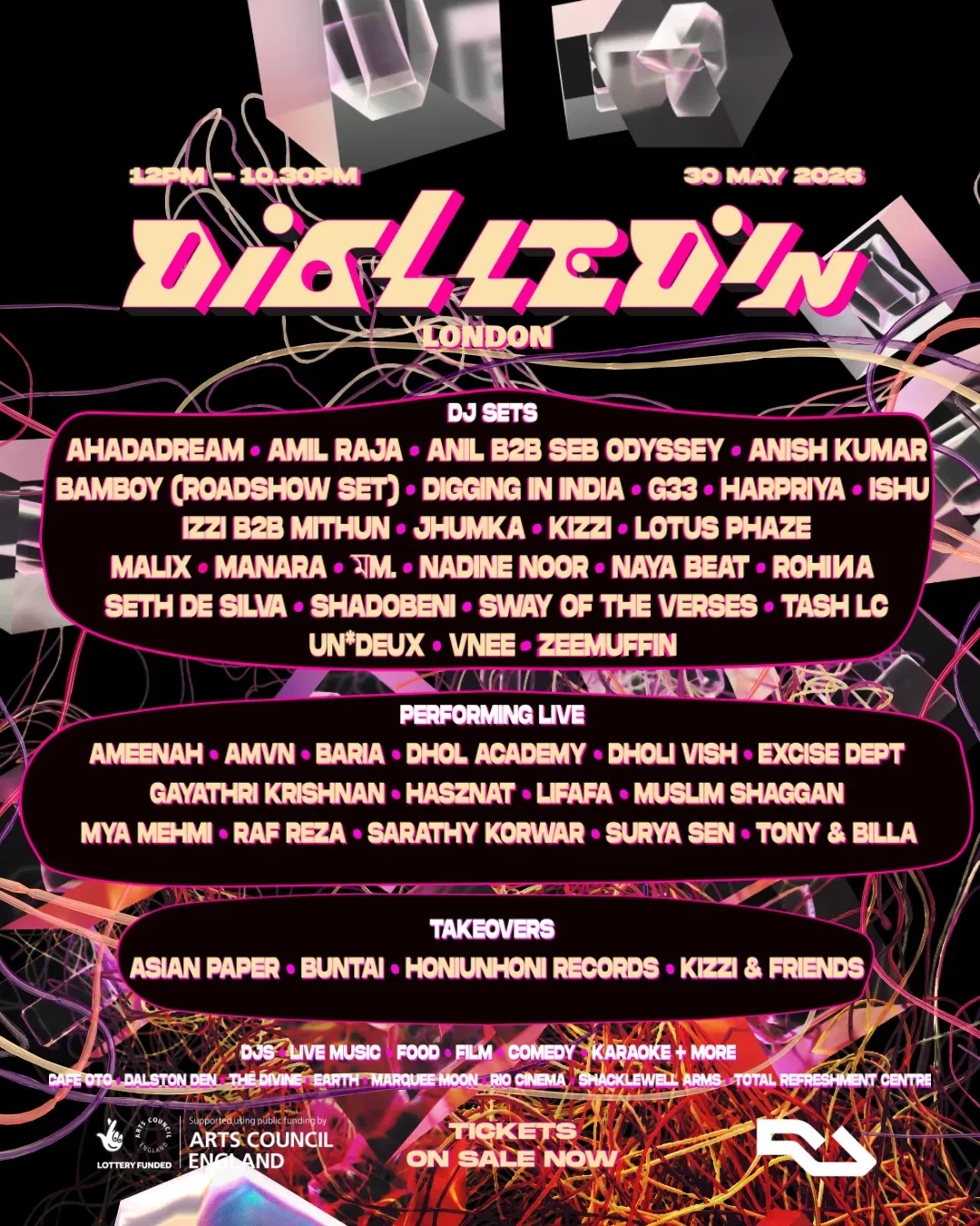 Dialled In London - 5TH BIRTHDAY (Ahadadream, Anish Kumar, ZAINAB, BAMBOY, Nadine Noor) event poster