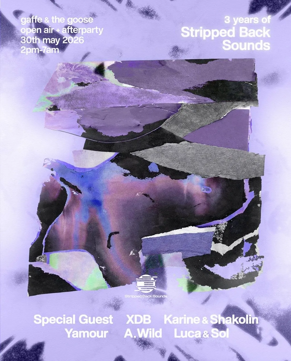3 Years of Stripped Back Sounds After Party: Edward on the GOOSE event poster