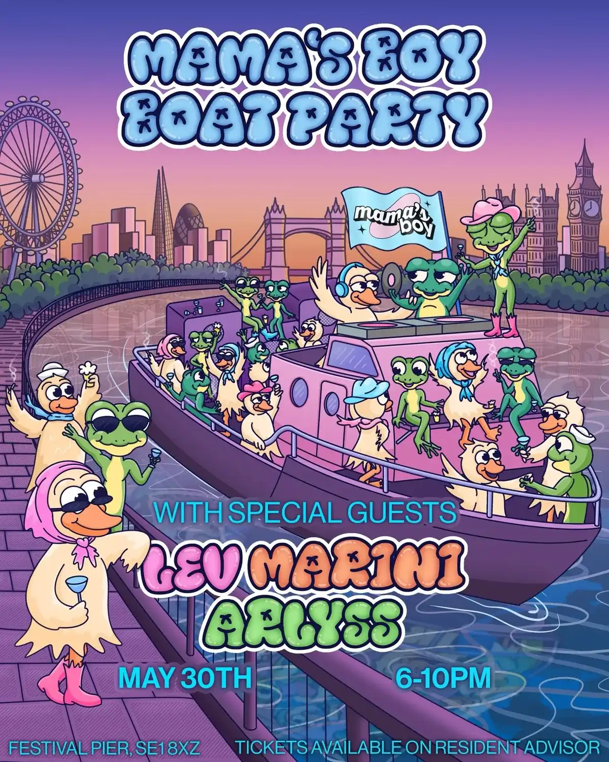 [CANCELLED] Mama's Boy: Boat Party event poster