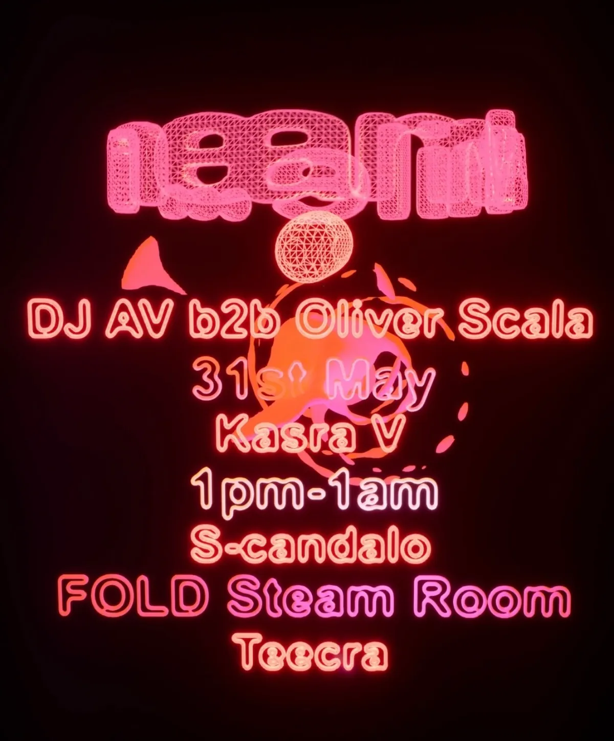 meanwhile… w/ S-candalo, Kasra V, Teecra, Oliver Scala, DJ AV event poster
