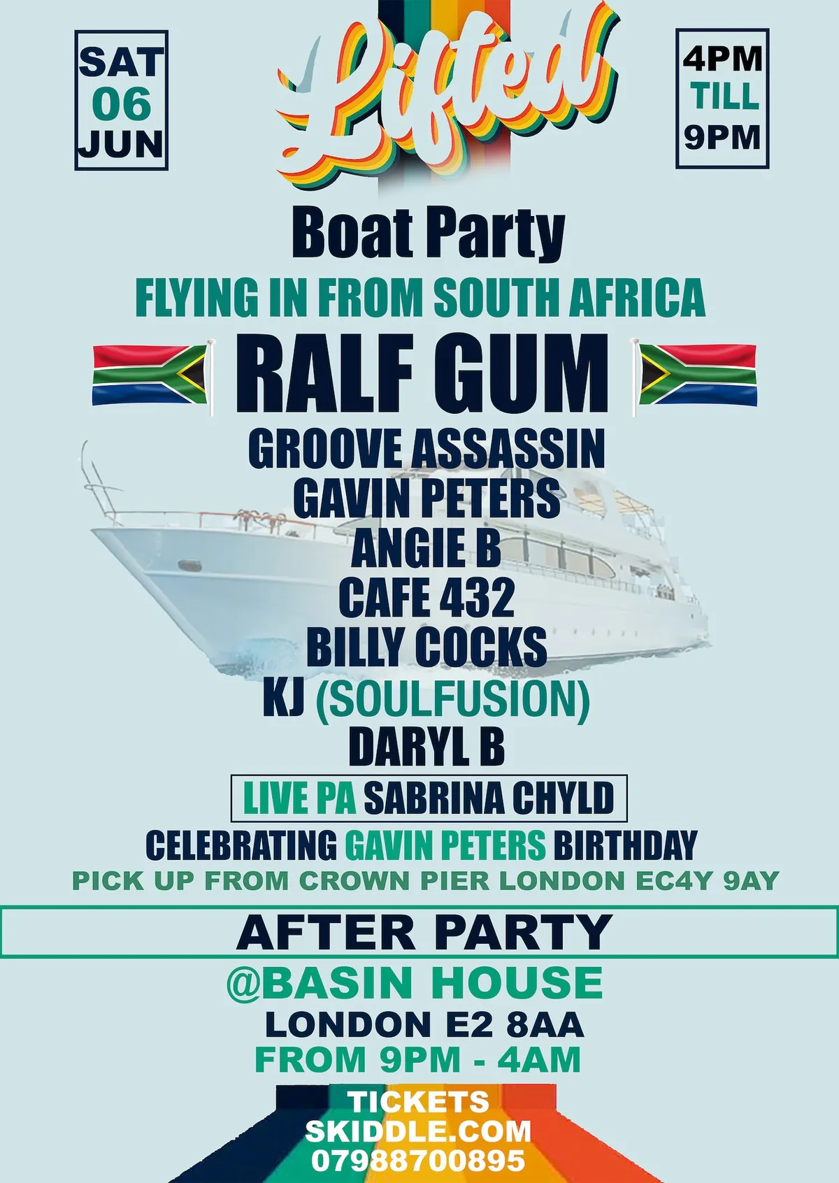 Lifted - Boat Party & After Party event poster