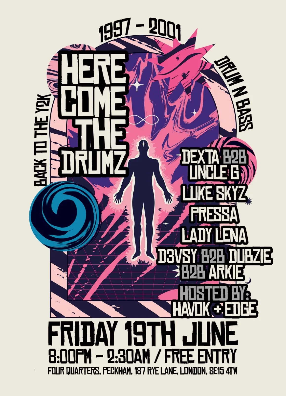 Here Come The Drumz event poster