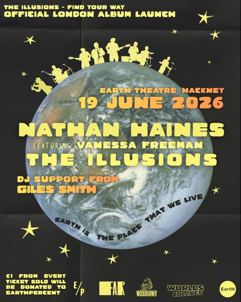 Exclusive Live Double Bill, Nathan Haines (full band) & The Illusions + Giles Smith (DJ set) event poster