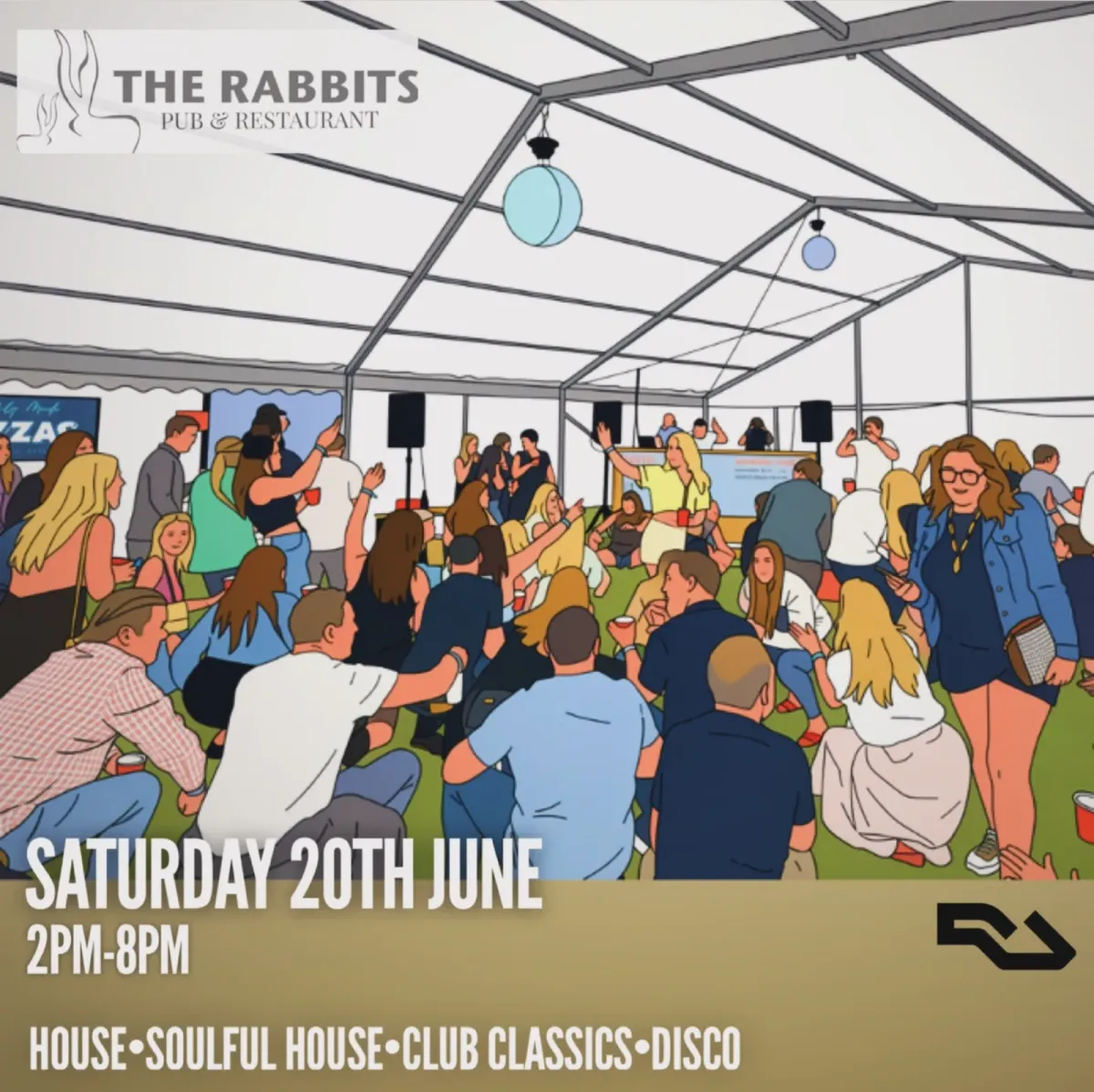 The Rabbits return... Summer 2026 event poster