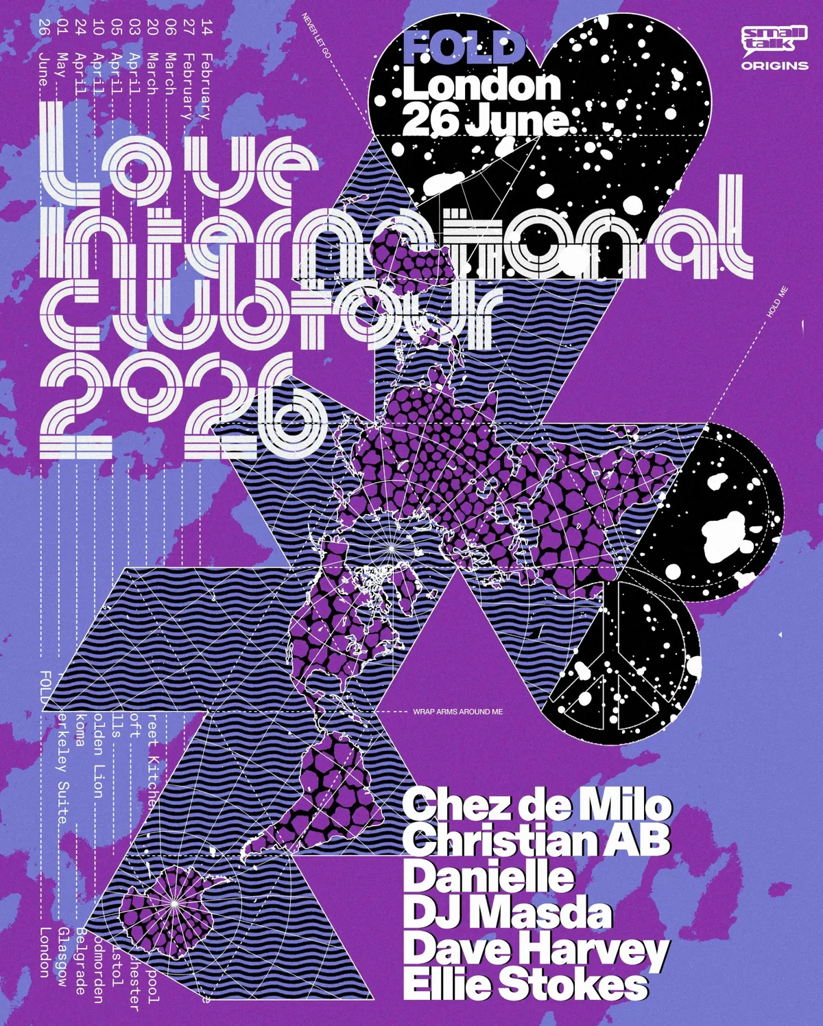 Love International Club Tour 2026 with Christian AB, DJ Masda, Danielle + more event poster