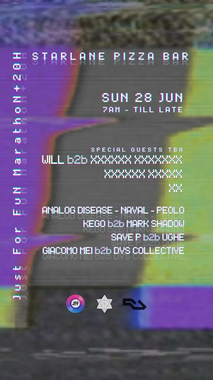 JFF - Just For Fun 3 - 20h Marathon event poster