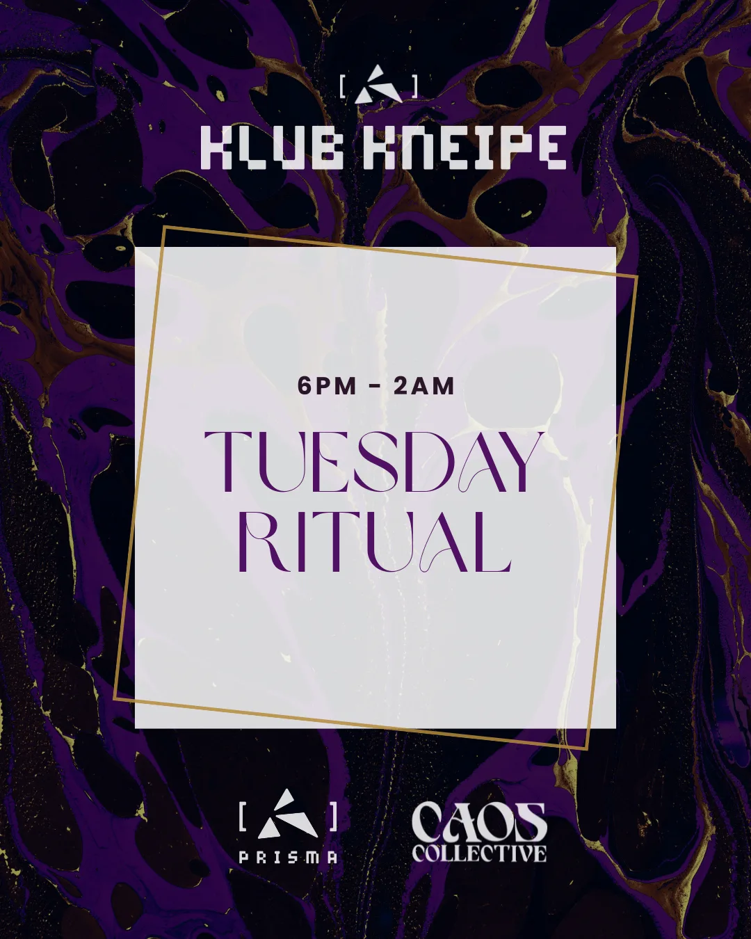 Klubkneipe x Tuesday Ritual - Bodypaint Photoshoot Workshop event poster