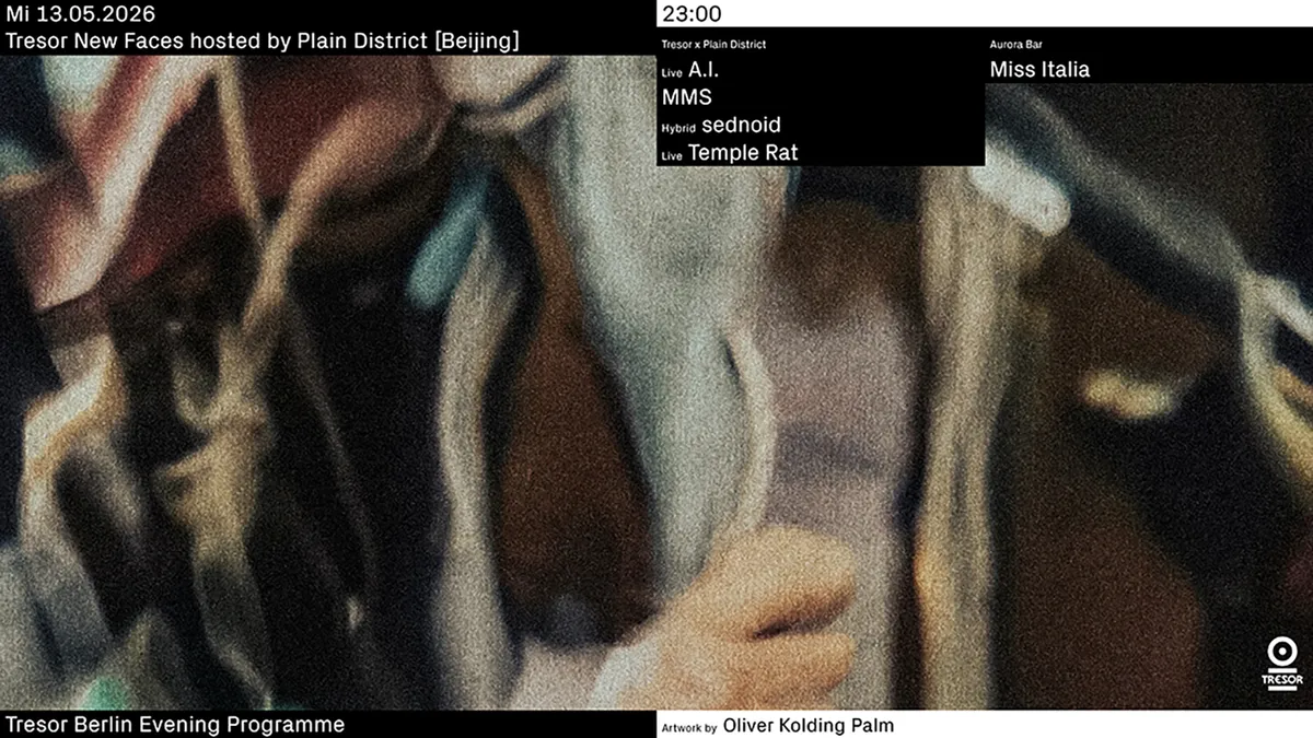 Tresor New Faces hosted by Plain District [Beijing] event poster