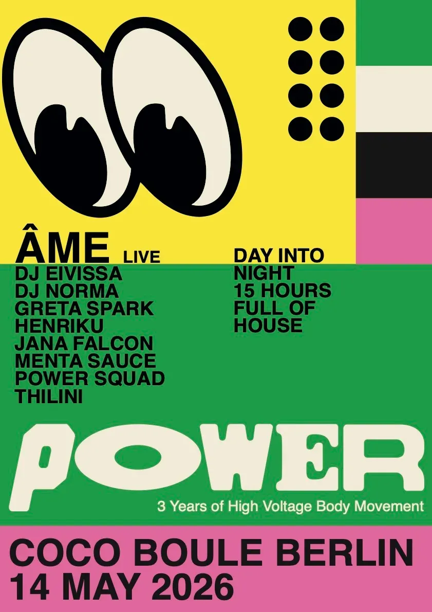 POWER DAYTIME PARTY INDOOR – with Âme live event poster