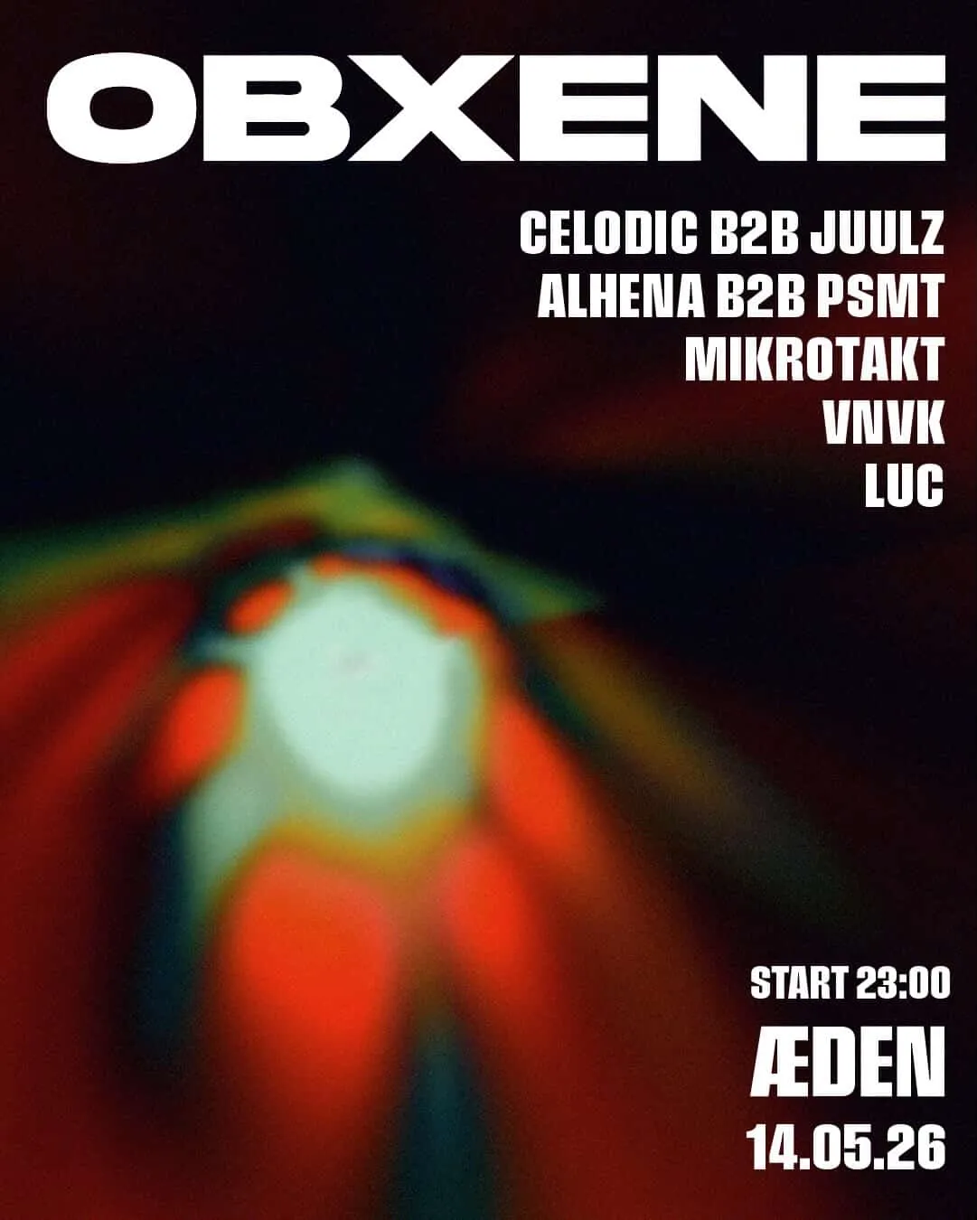 OBXENE - 5 EUROS TICKETS LIMITED AMOUNT event poster