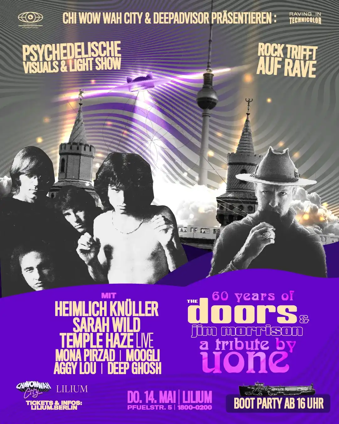 60 Years of the Doors & Jim Morrison: A Deep House Tribute by Uone (BERLIN) event poster