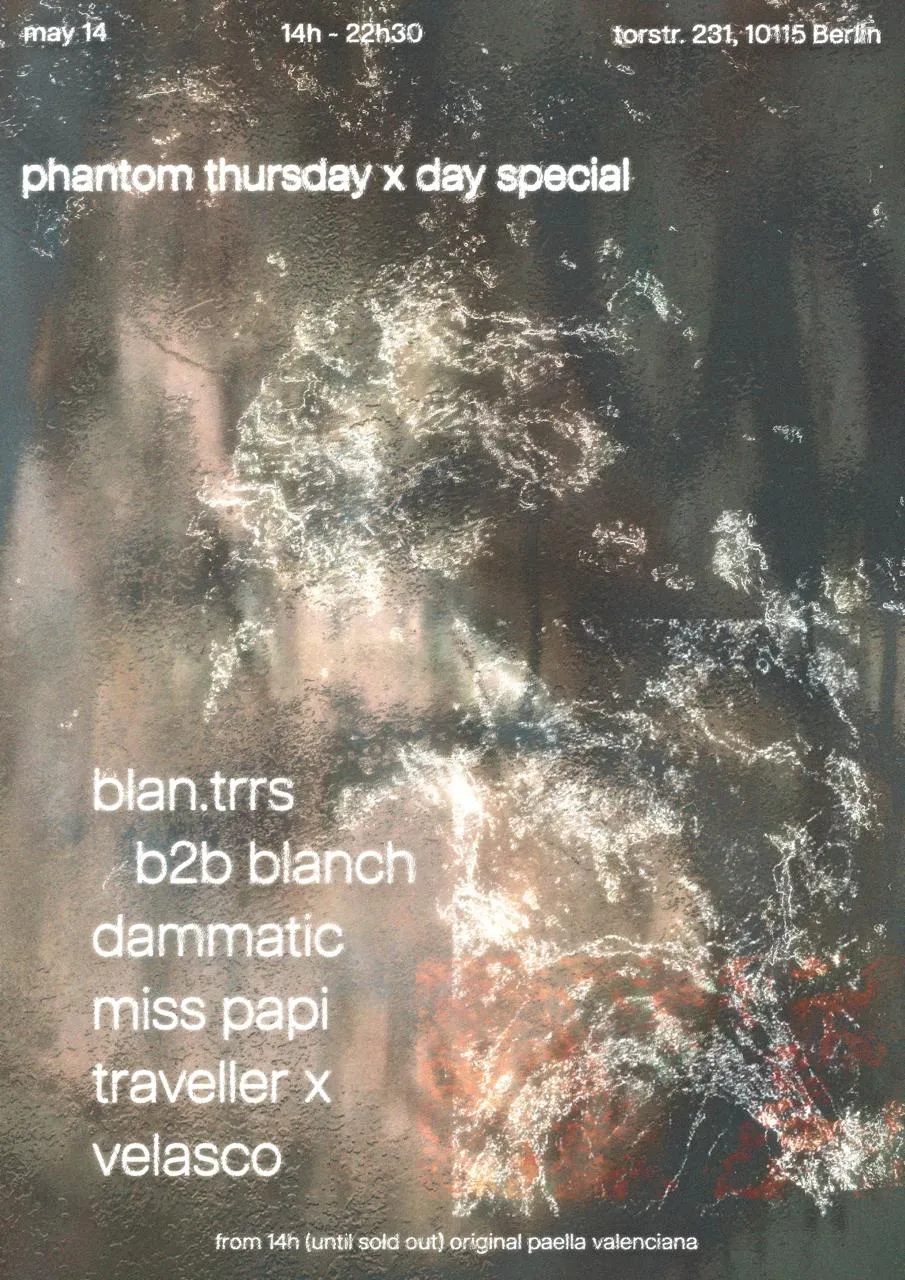 PHANTOM THURSDAY X DAY SPECIAL event poster