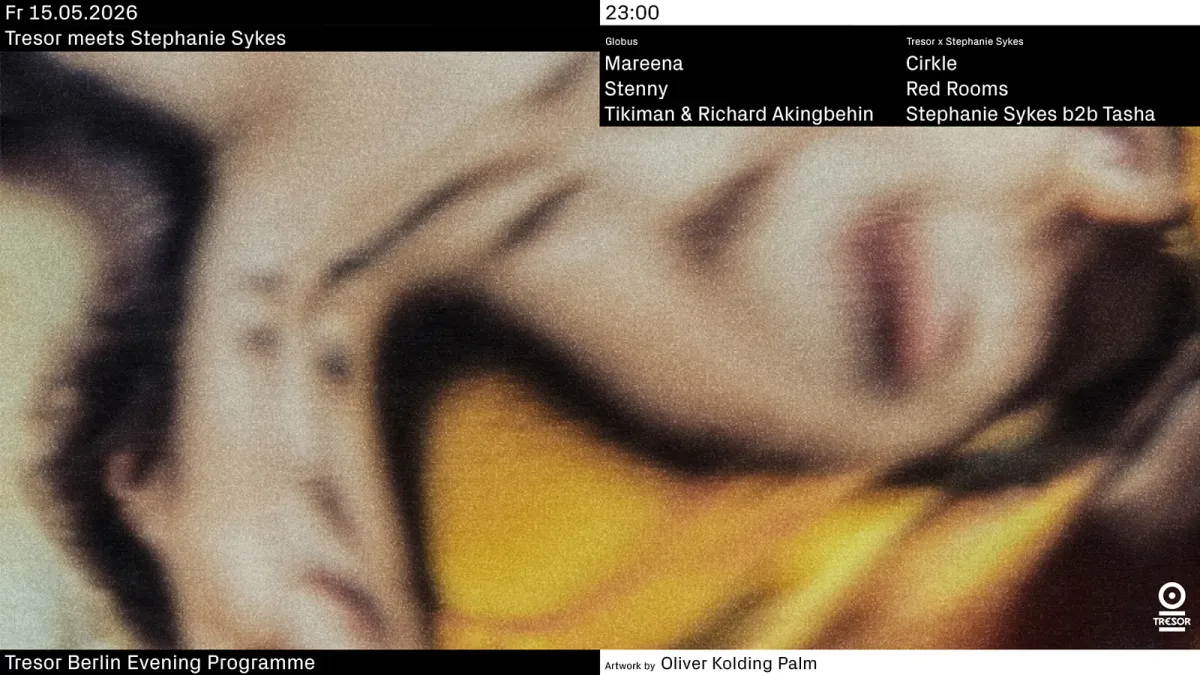 Tresor meets Stephanie Sykes event poster