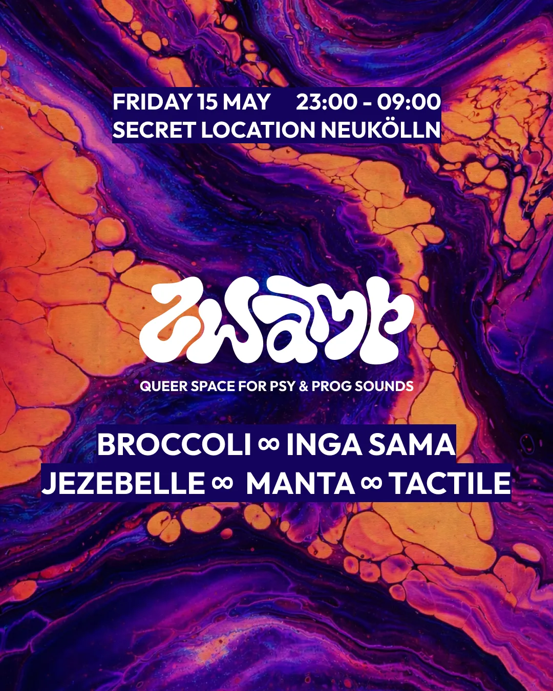 Zwamp — LAUNCH event poster