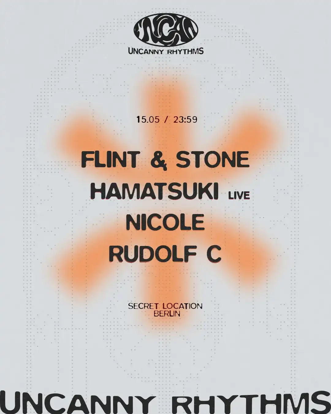 UNCANNY RHYTHMS event poster