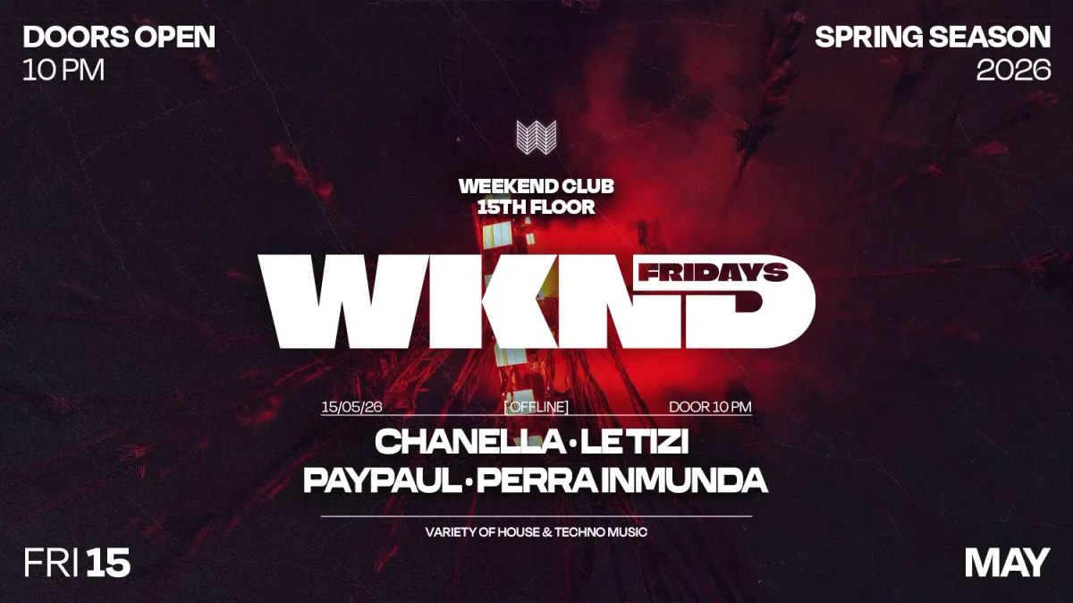 WKND X OFFLINE event poster